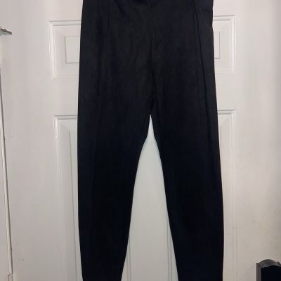 Philosophy Women's Solid Black Career Pants/Size Large (I)Q4